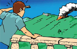 face au feu : donner l'alerte