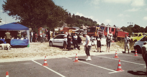 Sensibilisation feu de foret Caylar 2012