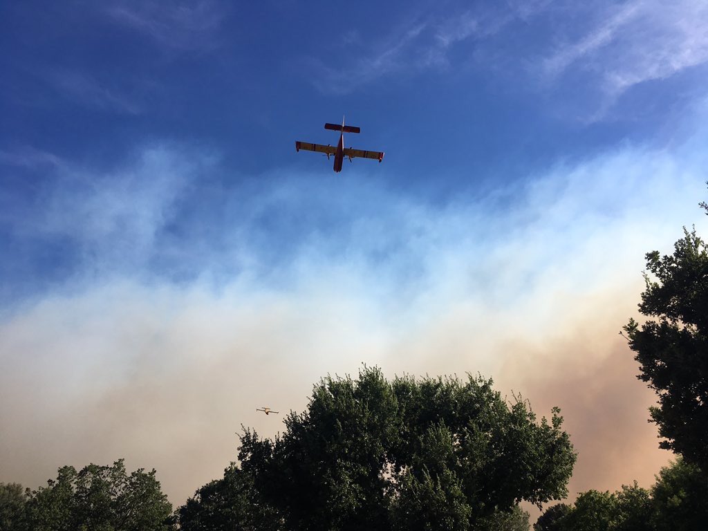 Incendie de Saint-Cannat (15/07/2017). Photo: Maritima