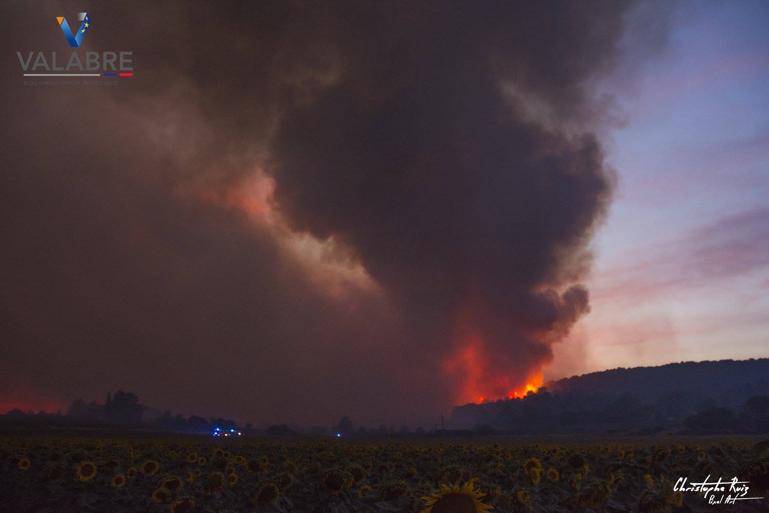 Incendie de Saint-Cannat (15/07/2017). Photo: Christophe Ruiz